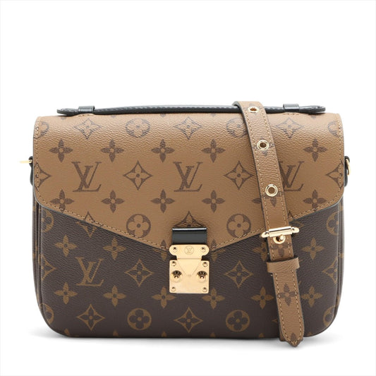 Second hand Louis Vuitton Pochette Metis Canvas Monogram Reverse Flap Crossbody Monogram Reverse - Tabita Bags