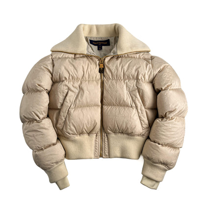 Second hand Louis Vuitton Quilted Jacket Canvas Ready to Wear Beige - Tabita Bags