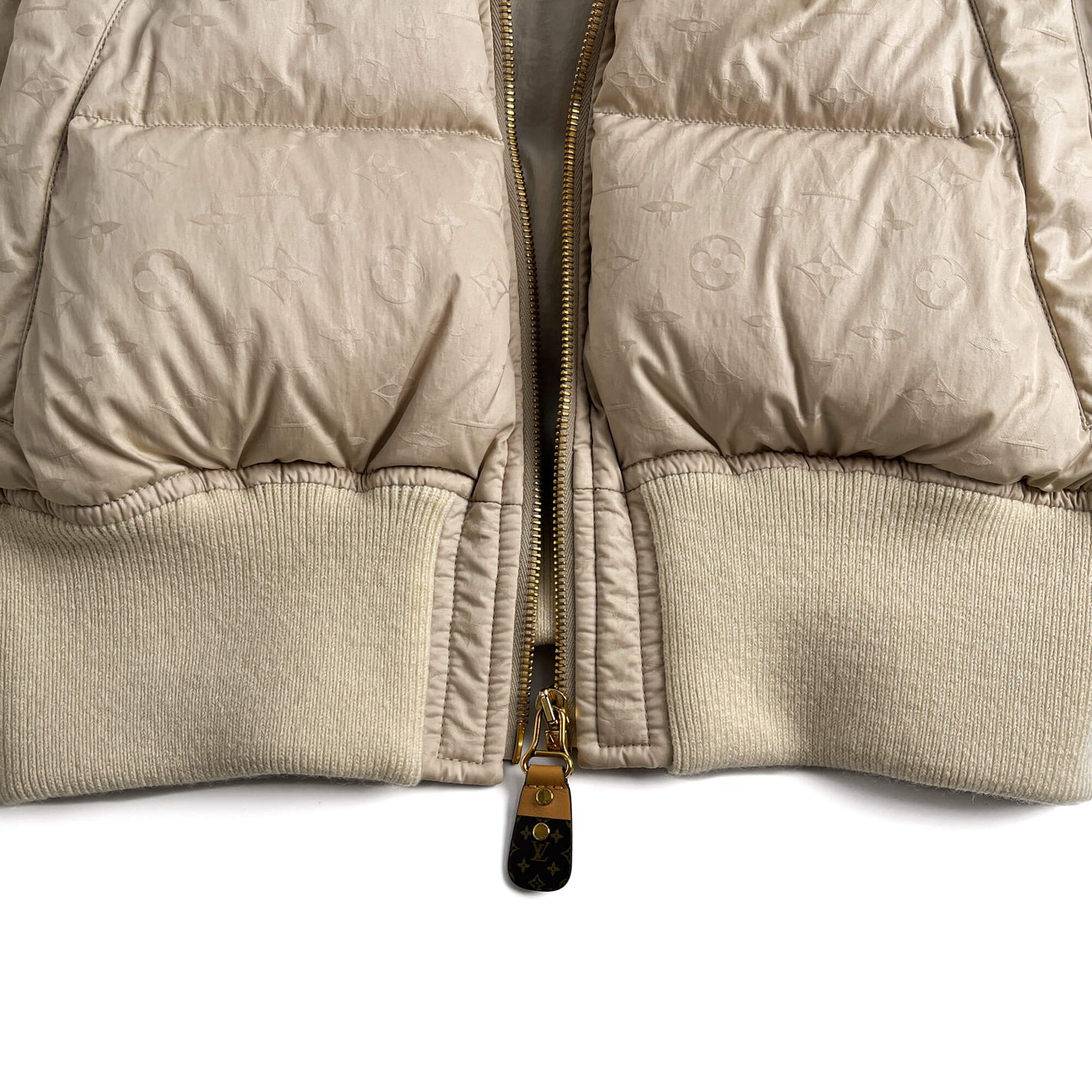 Second hand Louis Vuitton Quilted Jacket Canvas Ready to Wear Beige - Tabita Bags