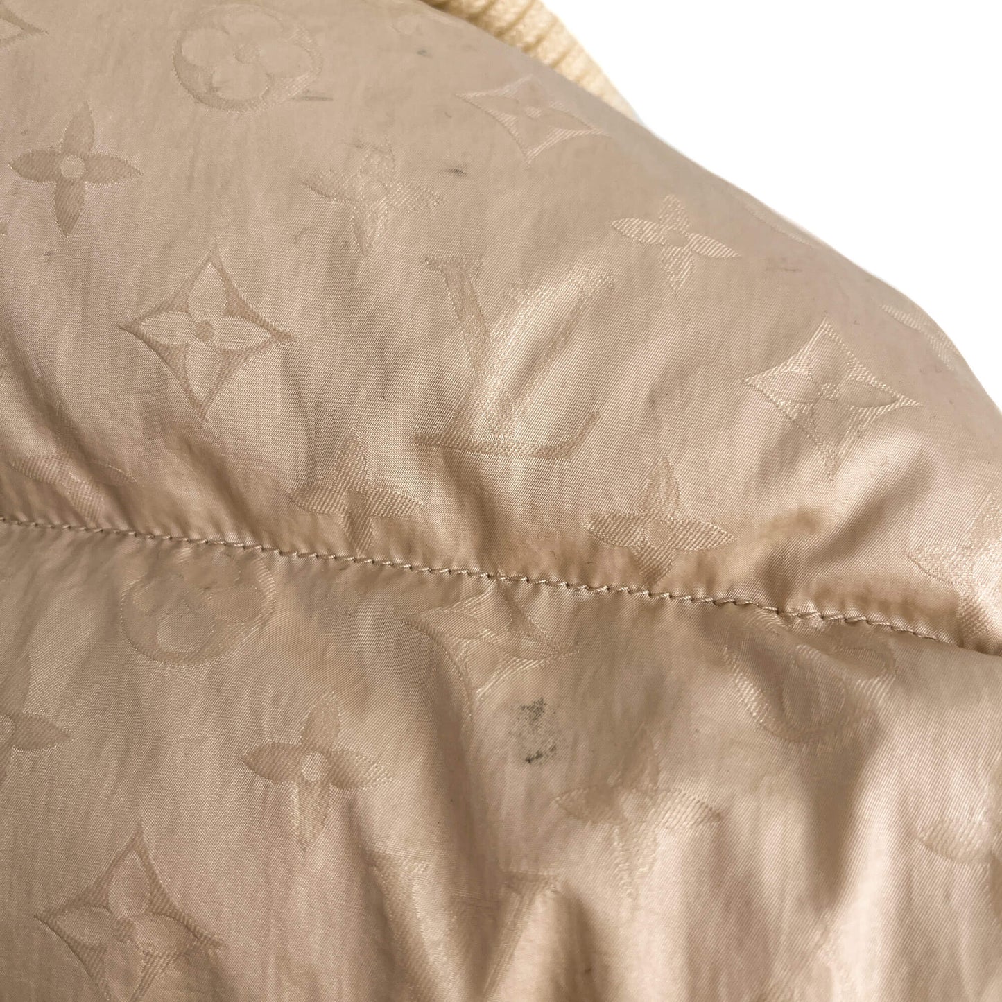 Second hand Louis Vuitton Quilted Jacket Canvas Ready to Wear Beige - Tabita Bags