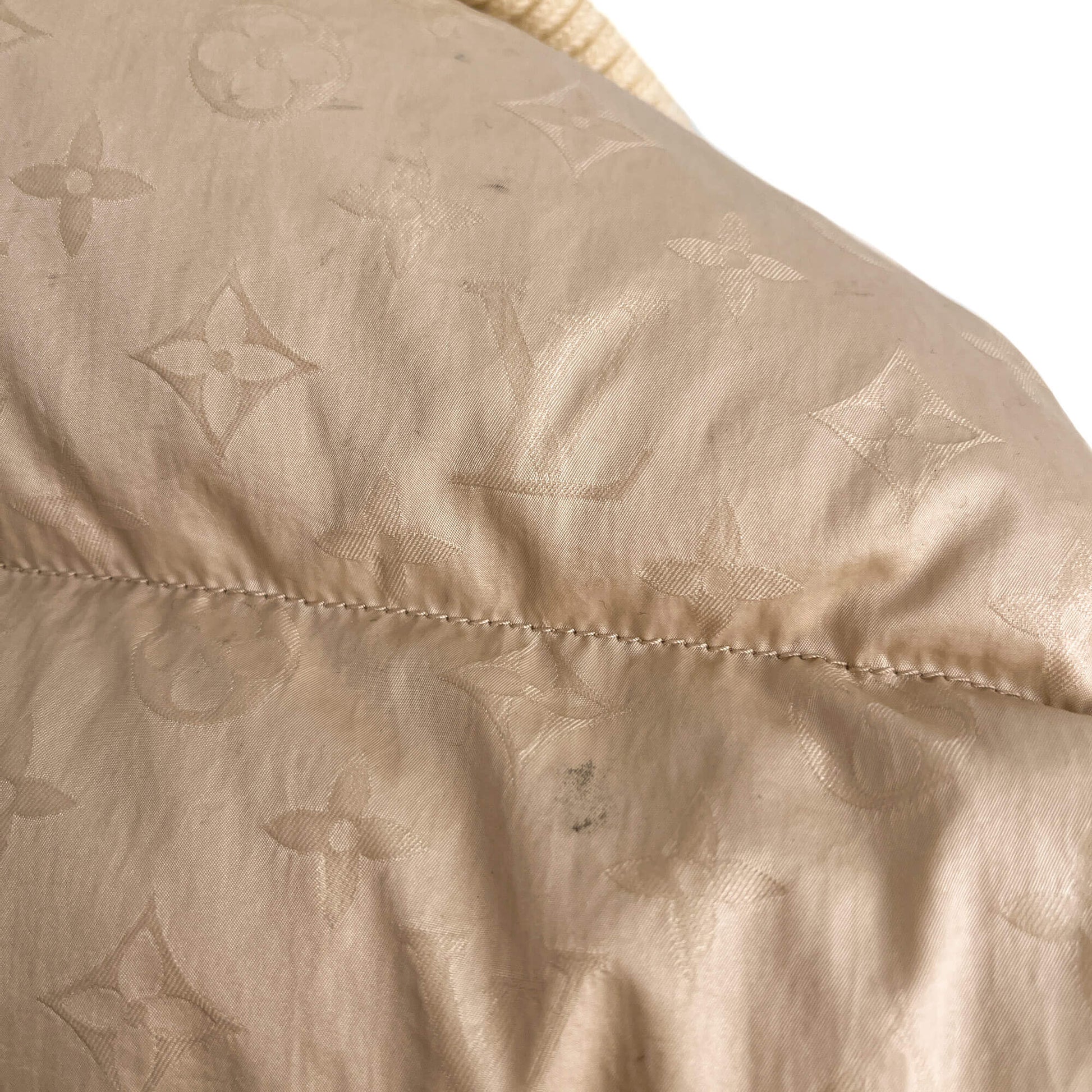 Second hand Louis Vuitton Quilted Jacket Canvas Ready to Wear Beige - Tabita Bags