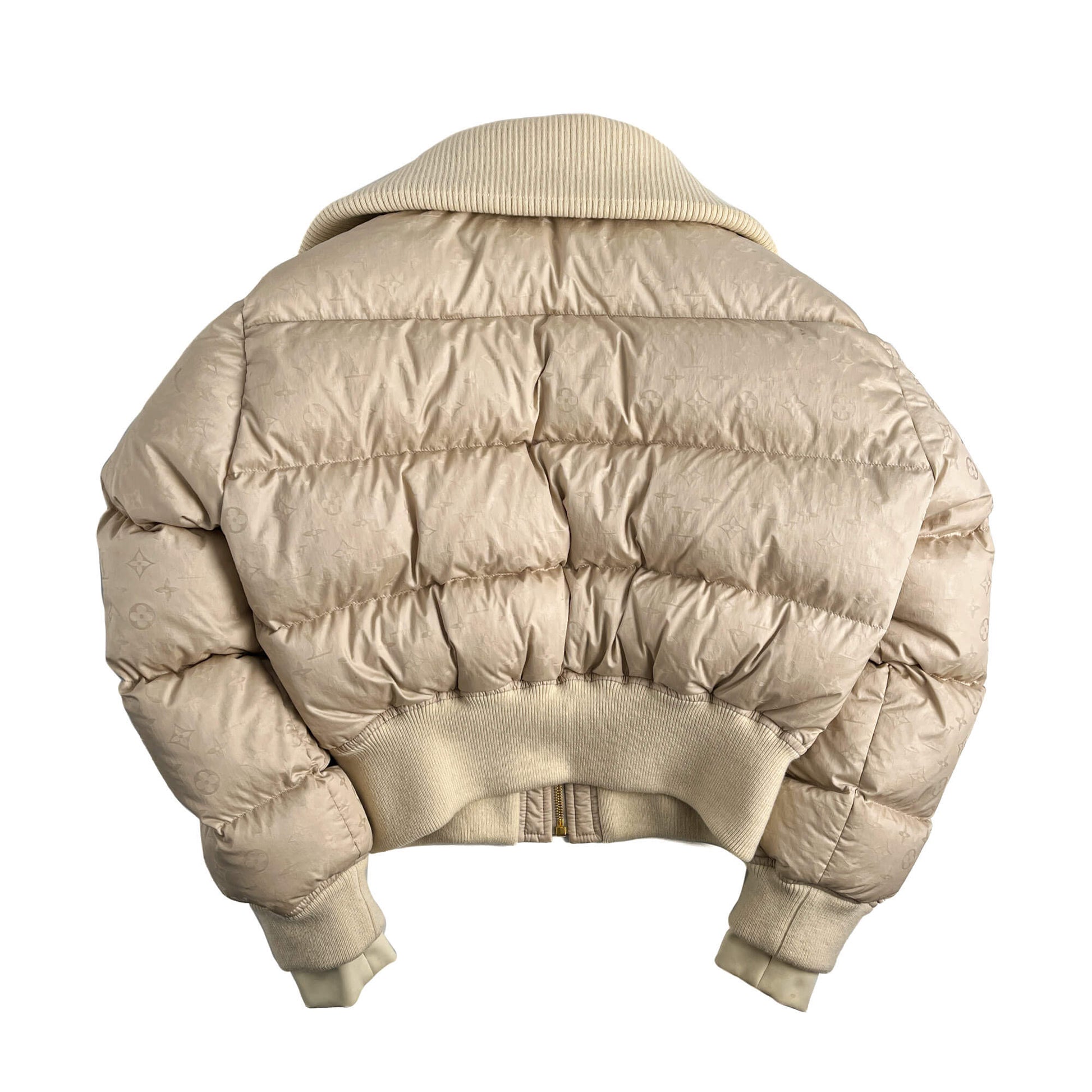 Second hand Louis Vuitton Quilted Jacket Canvas Ready to Wear Beige - Tabita Bags