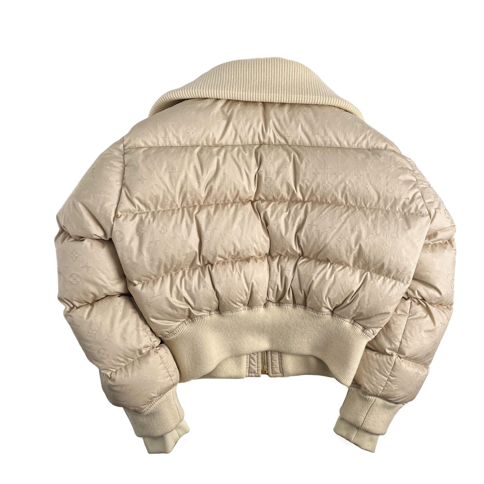 Second hand Louis Vuitton Quilted Jacket Canvas Ready to Wear Beige - Tabita Bags