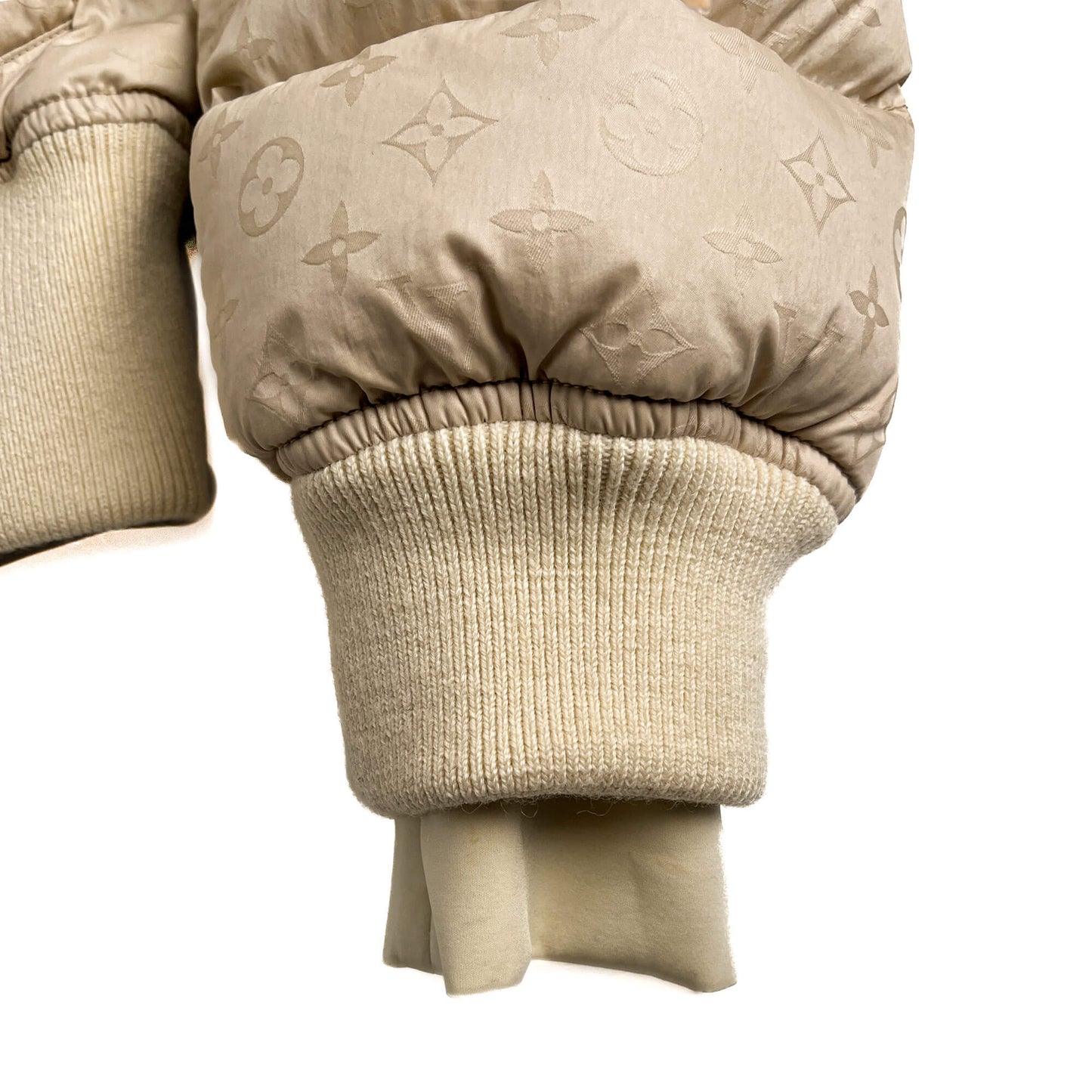 Second hand Louis Vuitton Quilted Jacket Canvas Ready to Wear Beige - Tabita Bags