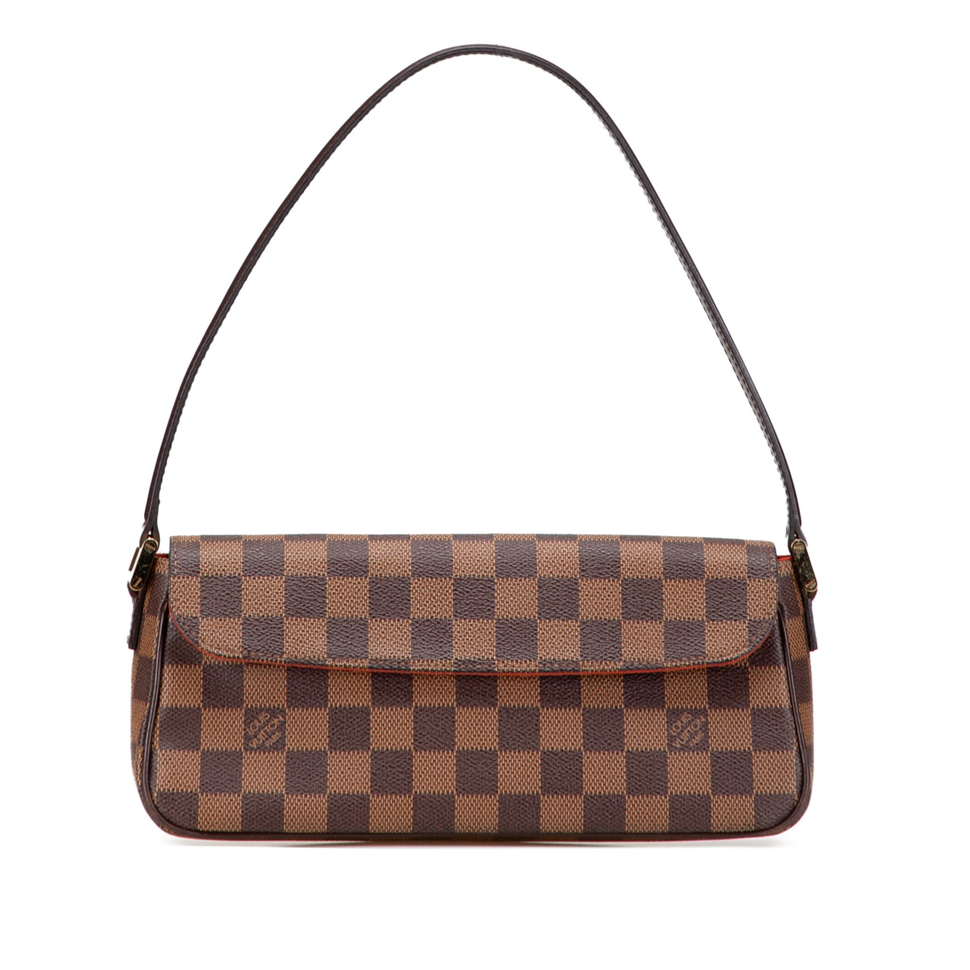 Second hand Louis Vuitton Recoleta Canvas Shoulder Bag Damier Ebene - Tabita Bags