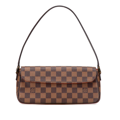 Second hand Louis Vuitton Recoleta Canvas Shoulder Bag Damier Ebene - Tabita Bags