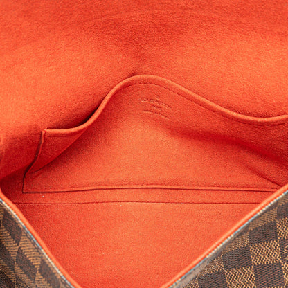 Second hand Louis Vuitton Recoleta Canvas Shoulder Bag Damier Ebene - Tabita Bags