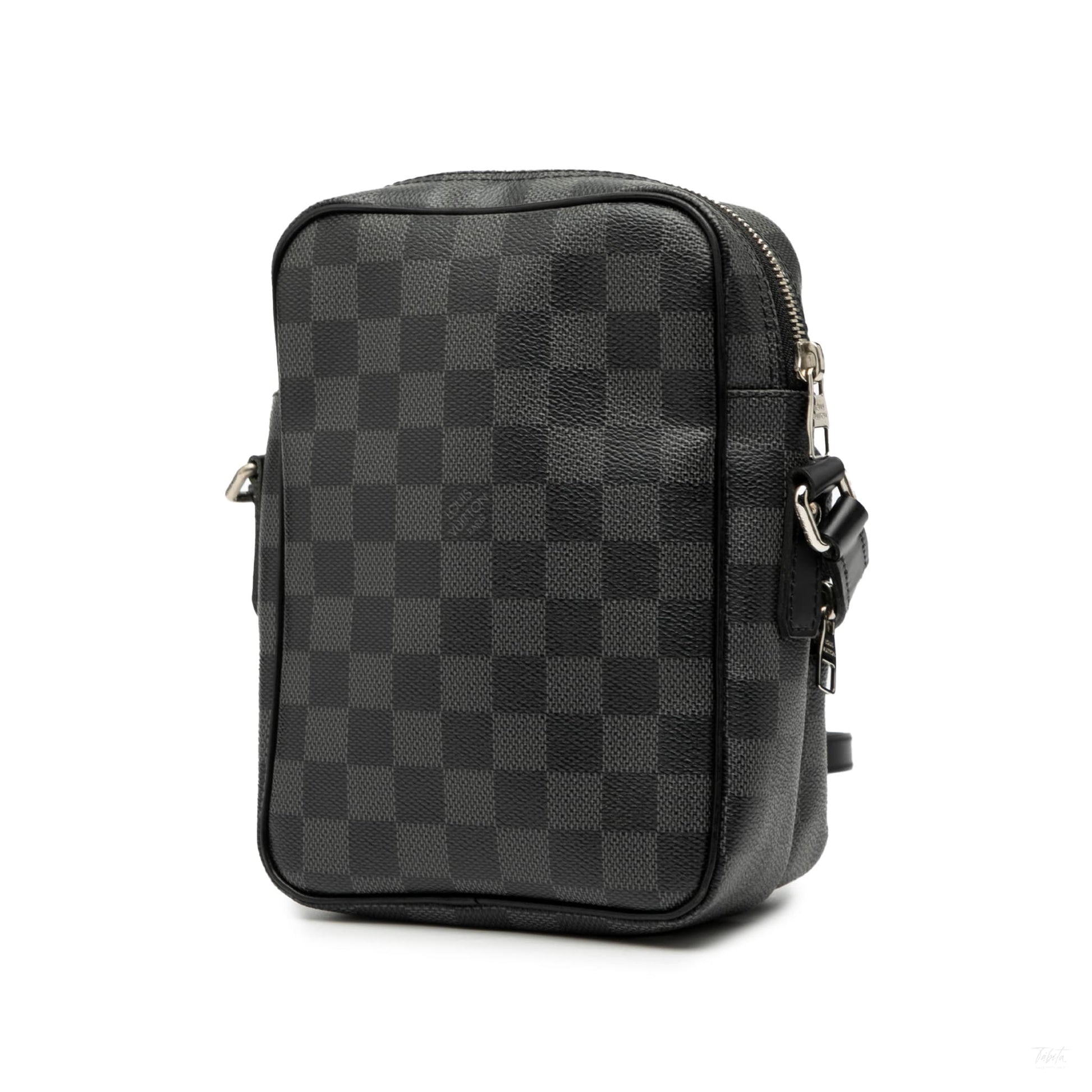 Second hand Louis Vuitton Rem Canvas Crossbody Damier Graphite - Tabita Bags