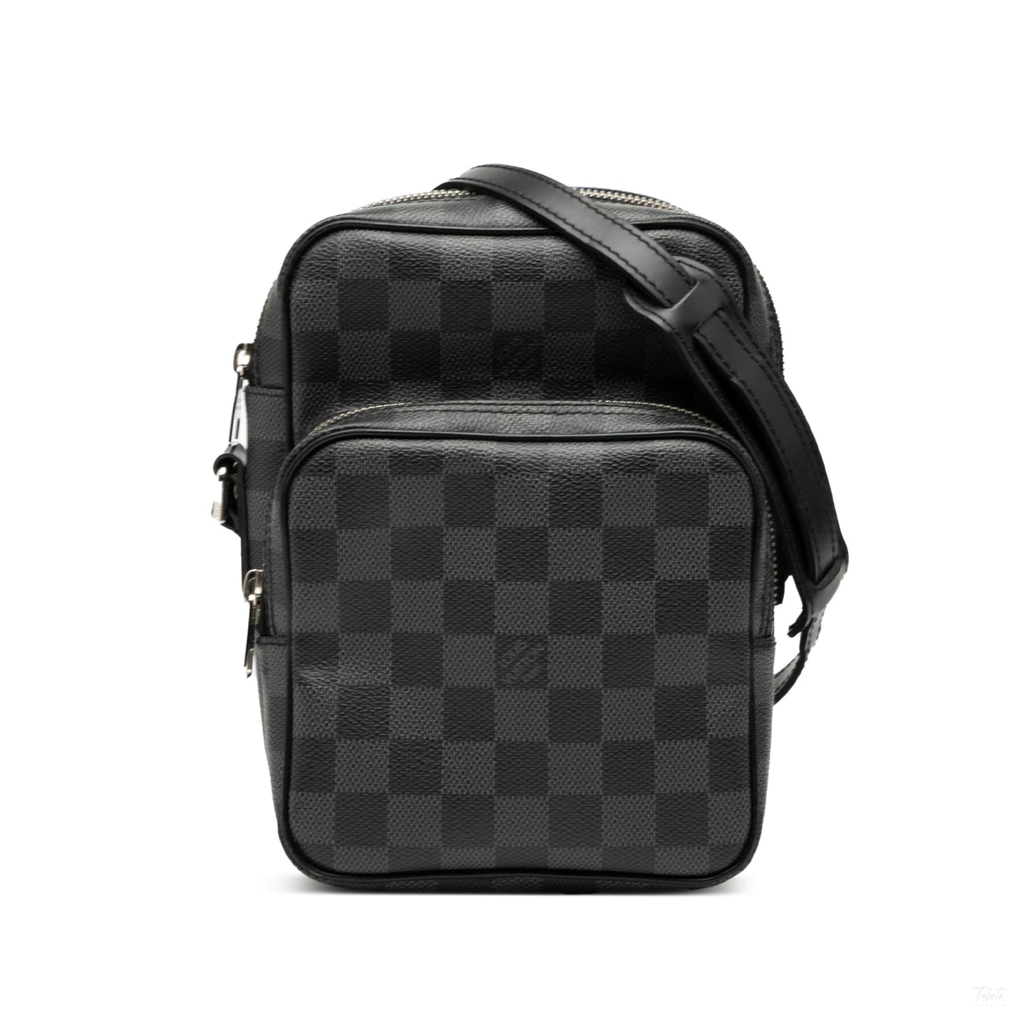 Second hand Louis Vuitton Rem Canvas Crossbody Damier Graphite - Tabita Bags