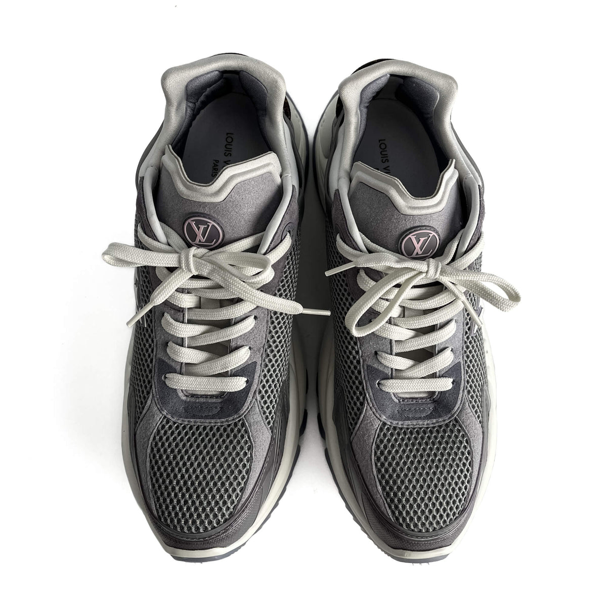 Second hand Louis Vuitton Run 55 Leather Sneakers 39 Monogram - Tabita Bags