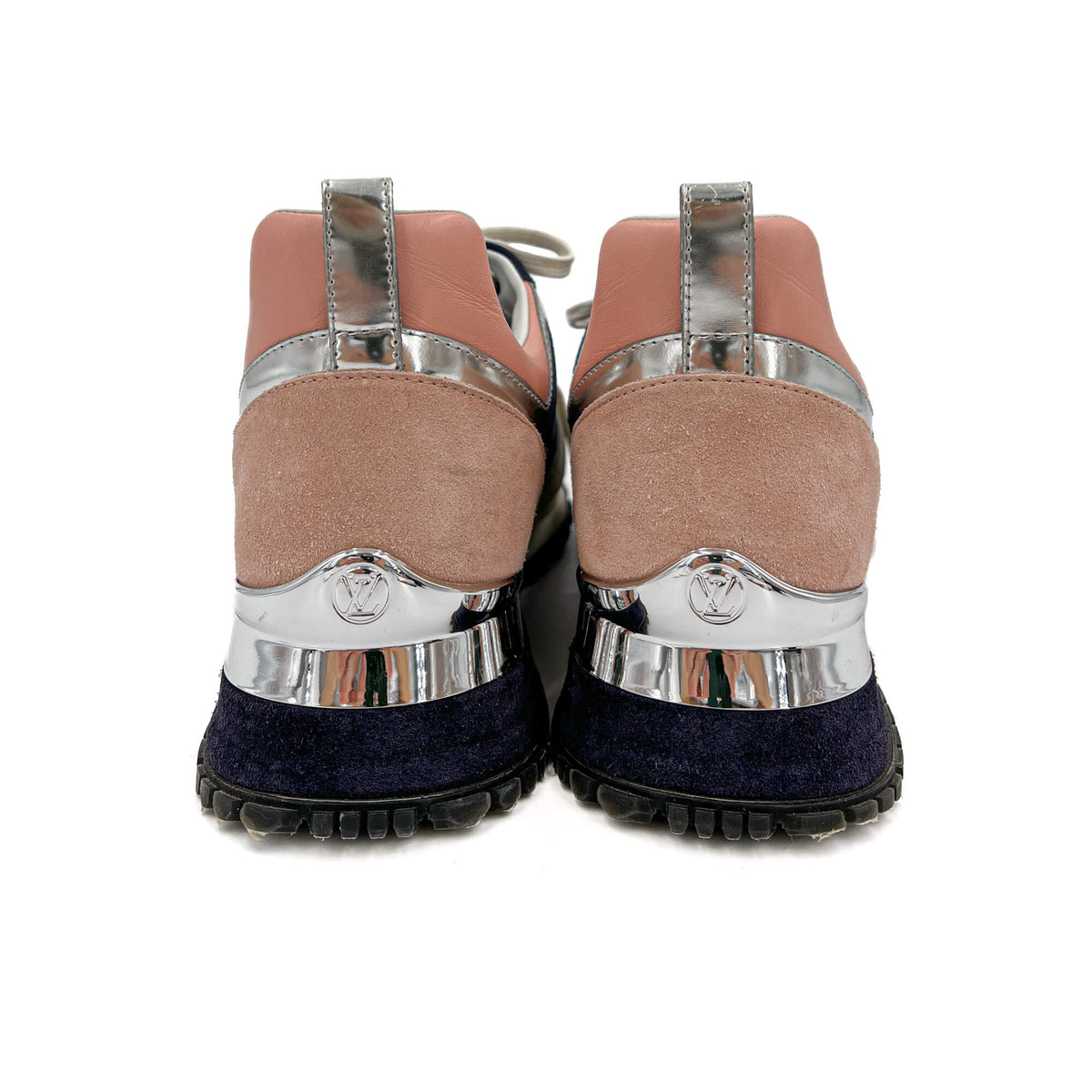Second hand Louis Vuitton Run Away Leather Sneakers 38 Bicolor - Tabita Bags