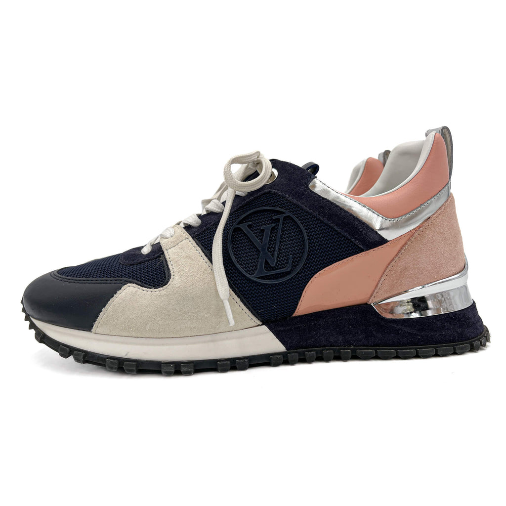 Second hand Louis Vuitton Run Away Leather Sneakers 38 Bicolor - Tabita Bags