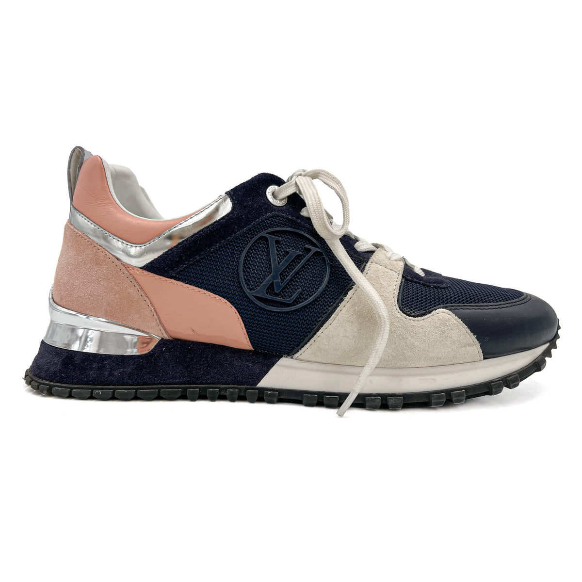Second hand Louis Vuitton Run Away Leather Sneakers 38 Bicolor - Tabita Bags