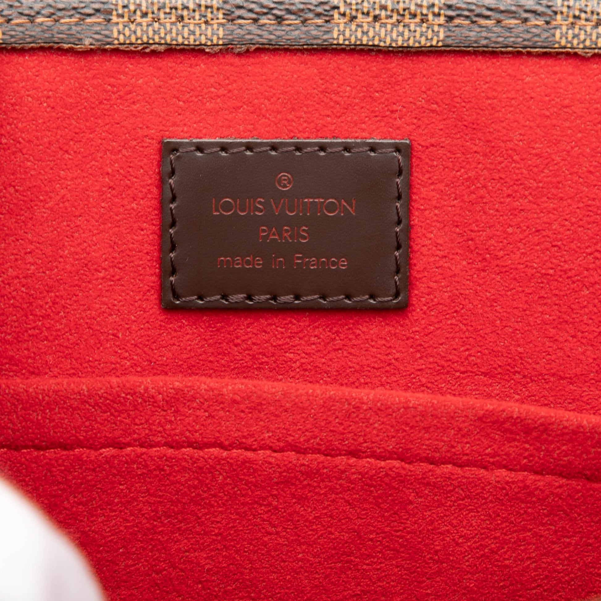 Second hand Louis Vuitton Sac Plat GM Canvas Tote Handbag Damier Ebene - Tabita Bags