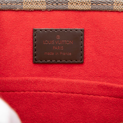 Second hand Louis Vuitton Sac Plat GM Canvas Tote Handbag Damier Ebene - Tabita Bags