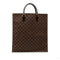 Second hand Louis Vuitton Sac Plat GM Canvas Tote Handbag Damier Ebene - Tabita Bags