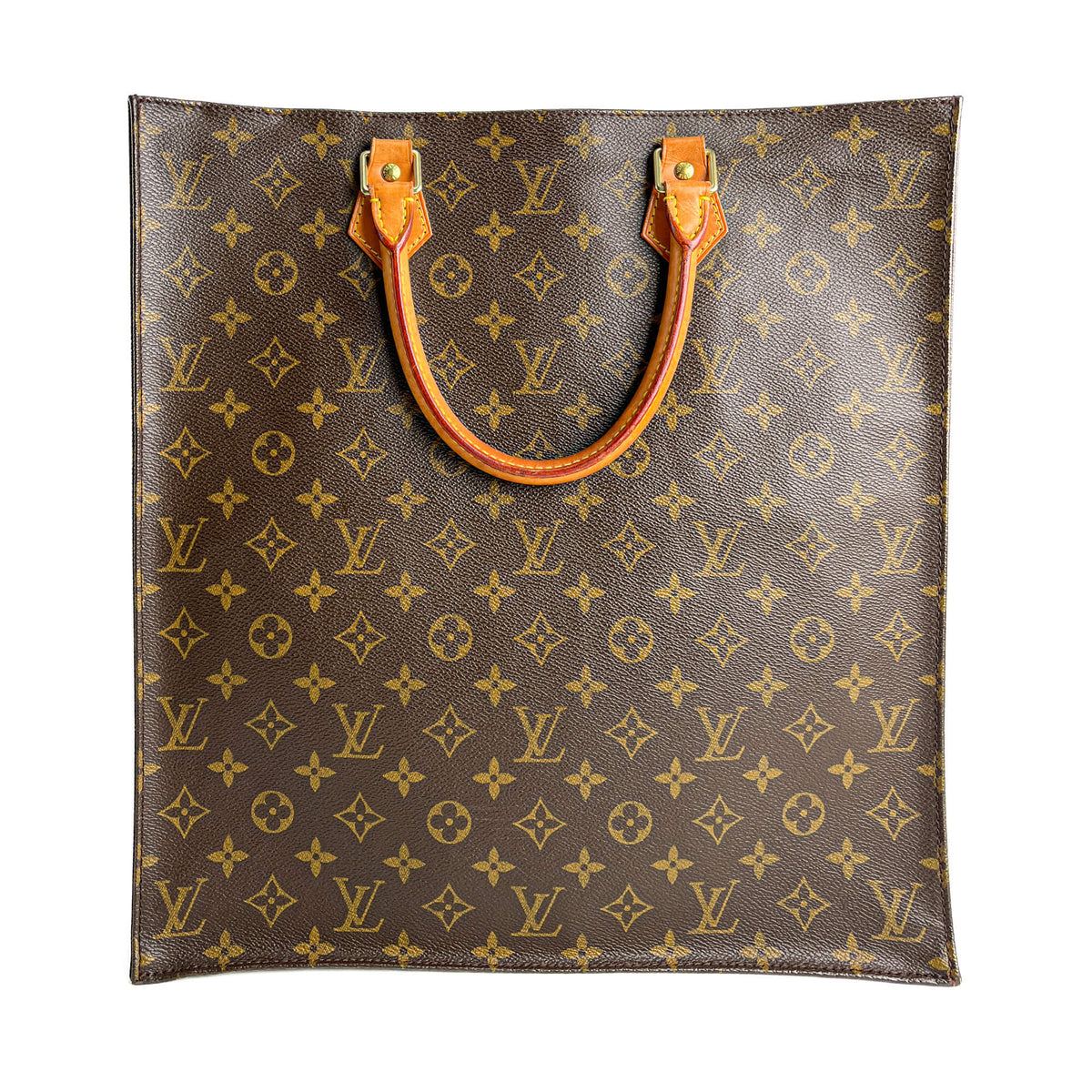 Second hand Louis Vuitton Sac Plat GM Canvas Tote Handbag Monogram - Tabita Bags