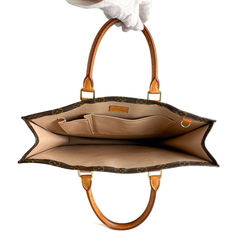 Second hand Louis Vuitton Sac Plat GM Canvas Tote Handbag Monogram - Tabita Bags