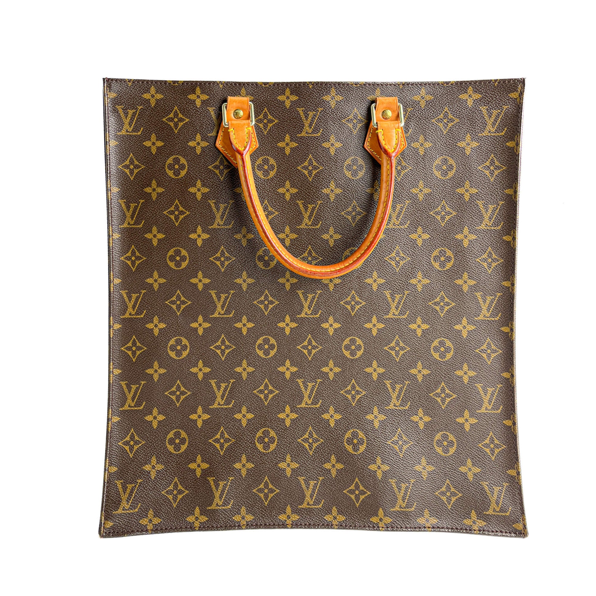 Second hand Louis Vuitton Sac Plat GM Canvas Tote Handbag Monogram - Tabita Bags