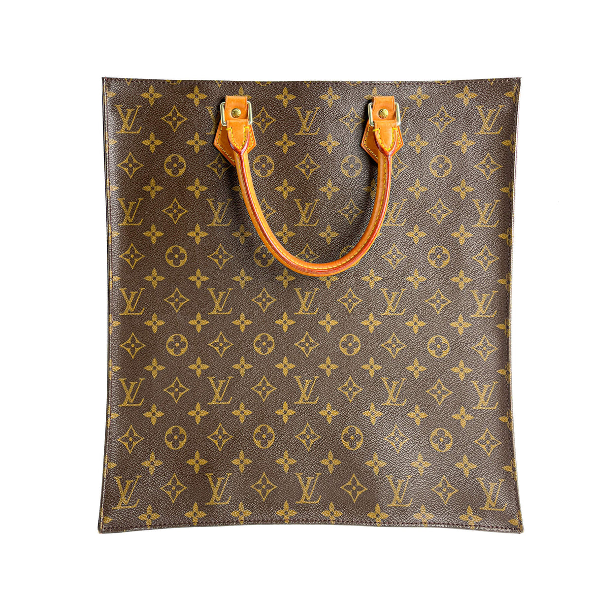 Second hand Louis Vuitton Sac Plat GM Canvas Tote Handbag Monogram - Tabita Bags