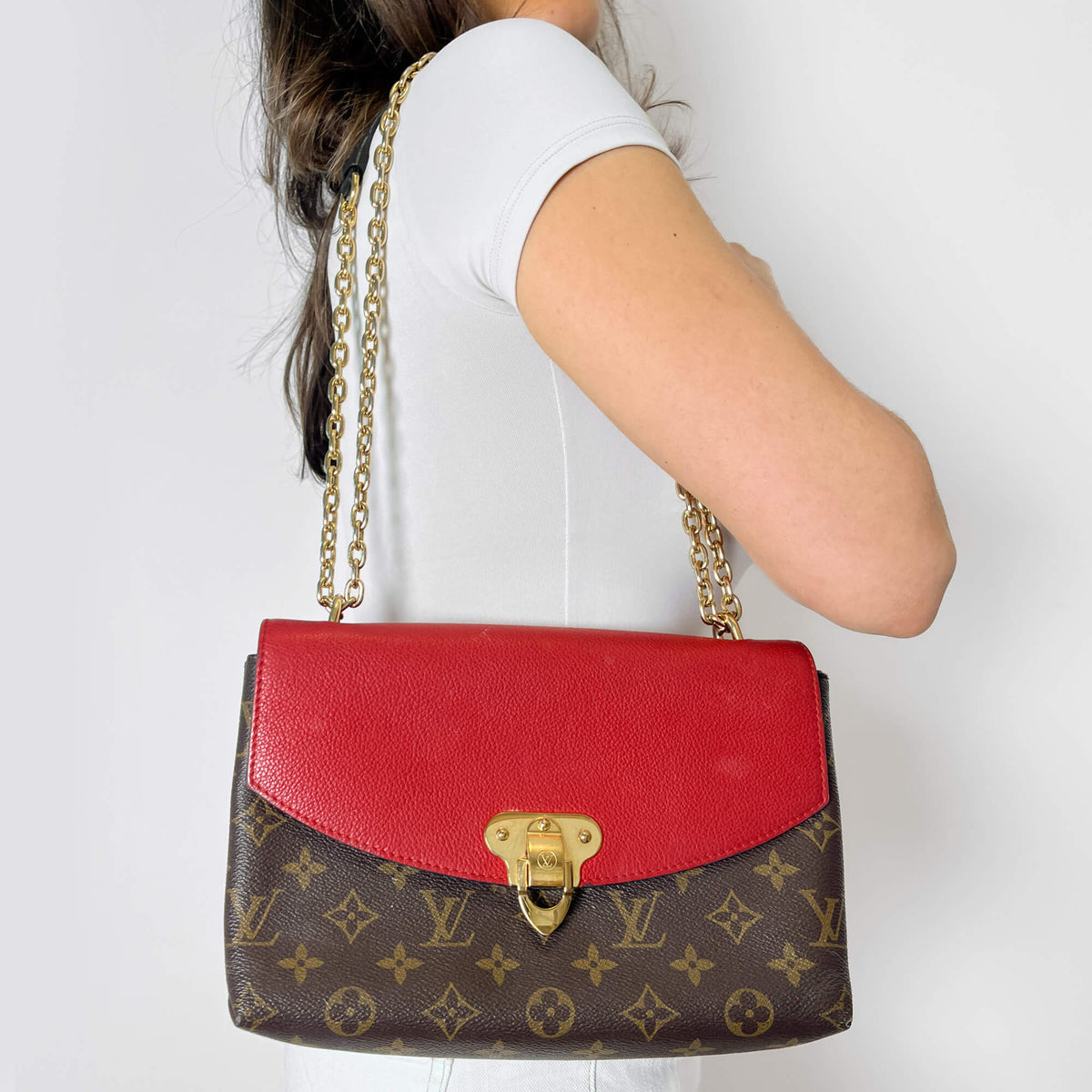 Second hand Louis Vuitton Saint Placide Leather Flap Crossbody Monogram - Tabita Bags