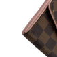 Second hand Louis Vuitton Sarah Studded Canvas Envelope Wallet Damier Ebene - Tabita Bags