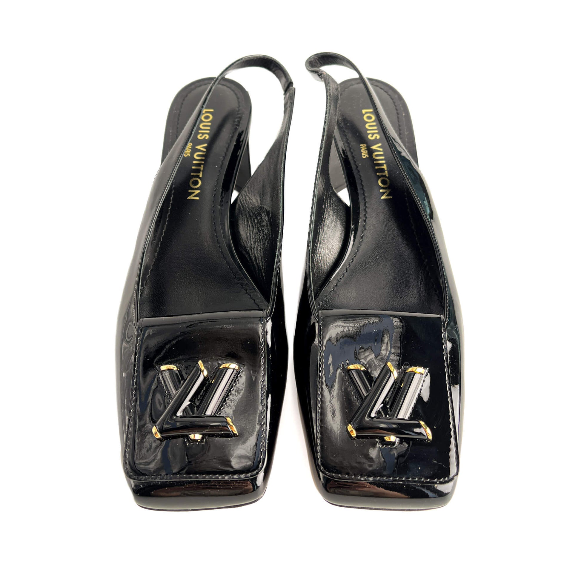 Second hand Louis Vuitton Shake Patent Leather Pump 41 Black - Tabita Bags