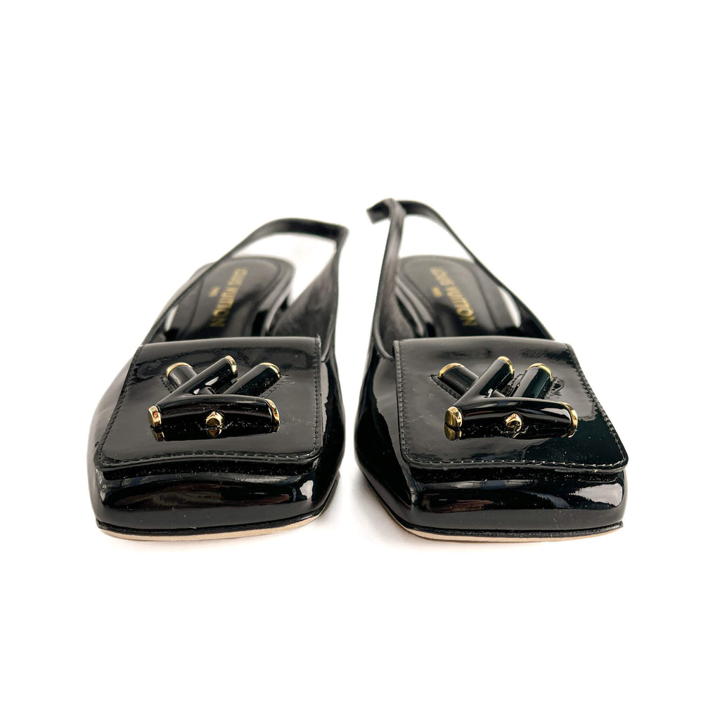 Second hand Louis Vuitton Shake Patent Leather Pump 41 Black - Tabita Bags