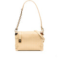 Second hand Louis Vuitton Side Trunk MM Calfskin Minigram Shoulder Bag Yellow - Tabita Bags