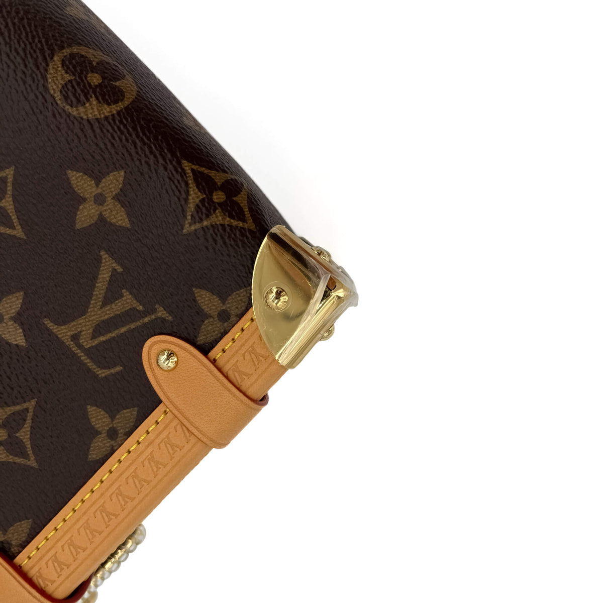 Second hand Louis Vuitton Side Trunk MM Canvas Trunk Bag Monogram - Tabita Bags