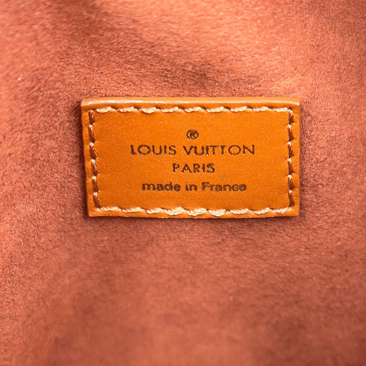Second hand Louis Vuitton Side Trunk MM Embossed Monogram Leather Trunk Shoulder Bag Caramel - Tabita Bags