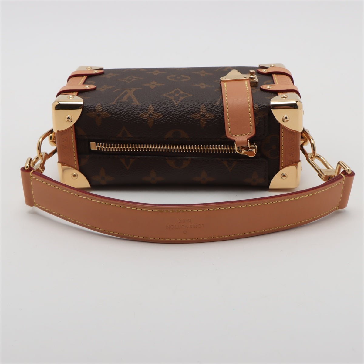 Second hand Louis Vuitton Side Trunk PM Canvas Shoulder Bag Monogram - Tabita Bags