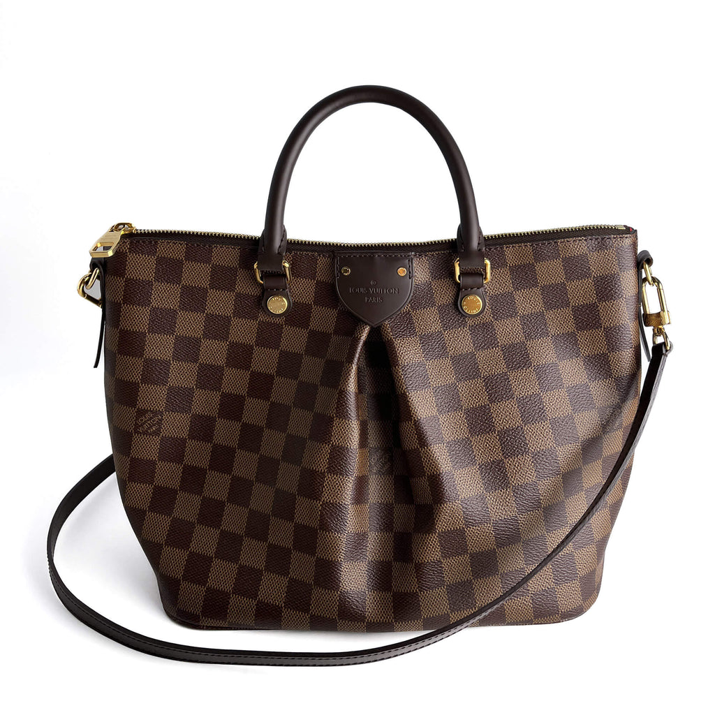 Second hand Louis Vuitton Siena MM Canvas Tote Crossbody Damier Ebene - Tabita Bags