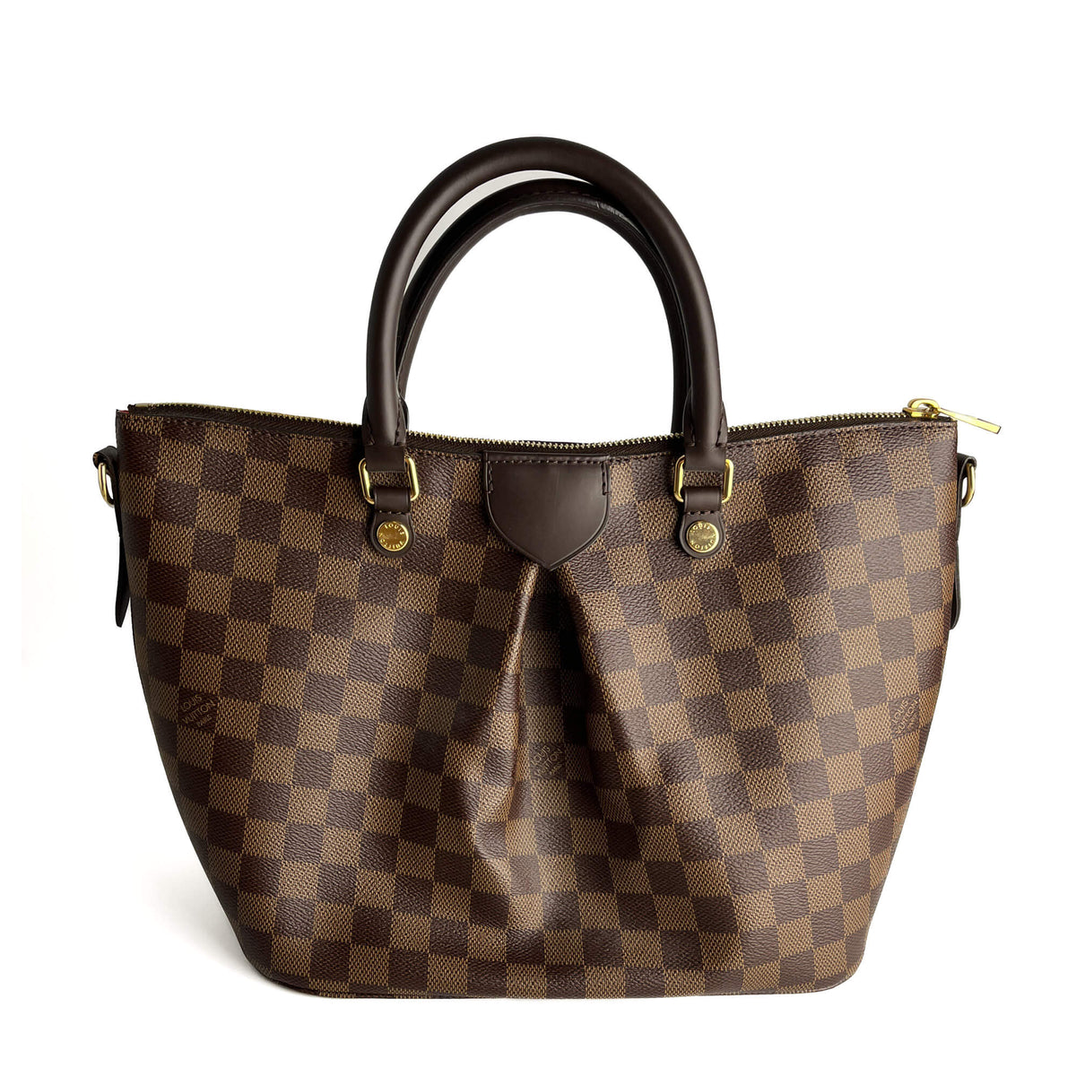 Second hand Louis Vuitton Siena MM Canvas Tote Crossbody Damier Ebene - Tabita Bags