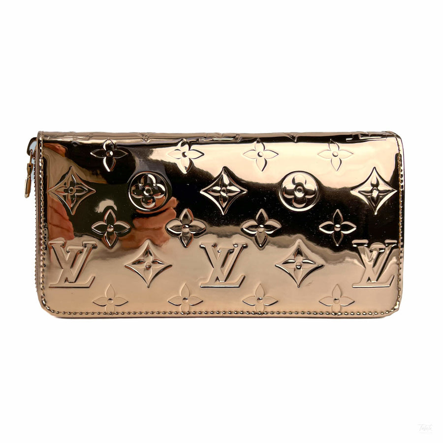 Second hand Louis Vuitton Sky Collection Canvas Mirror Long Zip Around Wallet Cooper - Tabita Bags