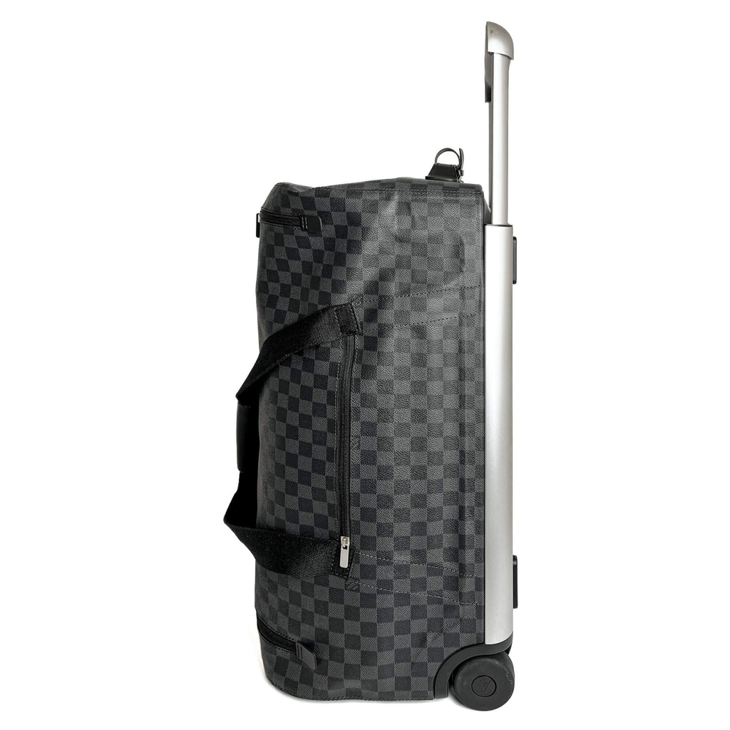 Second hand Louis Vuitton Soft Duffle 65 Canvas Travel Bag Damier Graphite - Tabita Bags