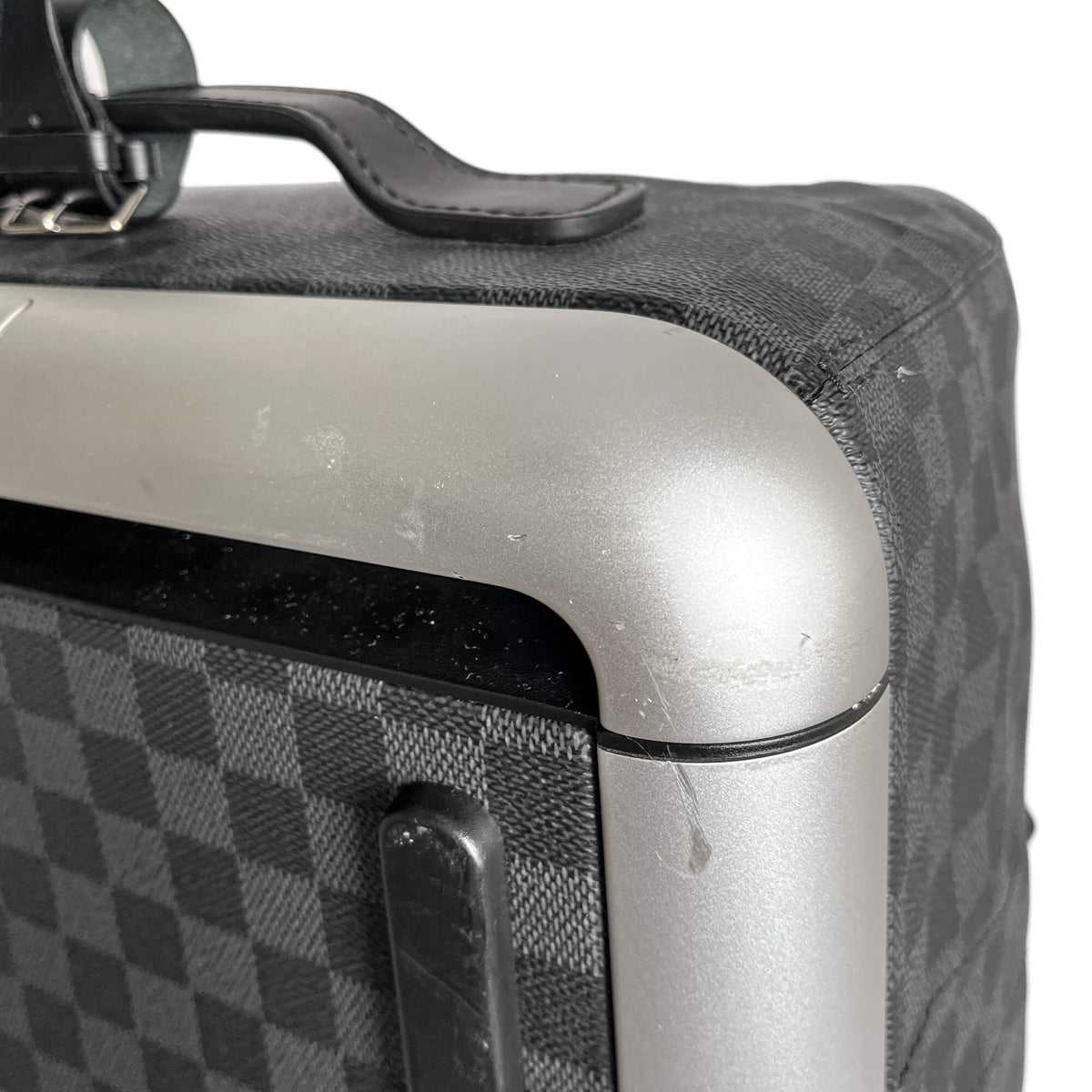 Second hand Louis Vuitton Soft Duffle 65 Canvas Travel Bag Damier Graphite - Tabita Bags