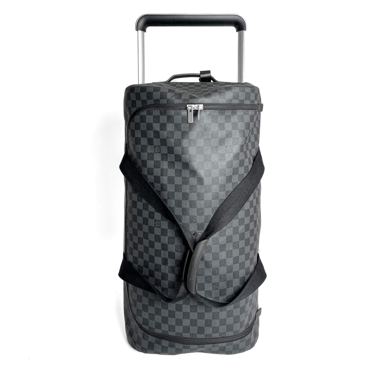 Second hand Louis Vuitton Soft Duffle 65 Canvas Travel Bag Damier Graphite - Tabita Bags