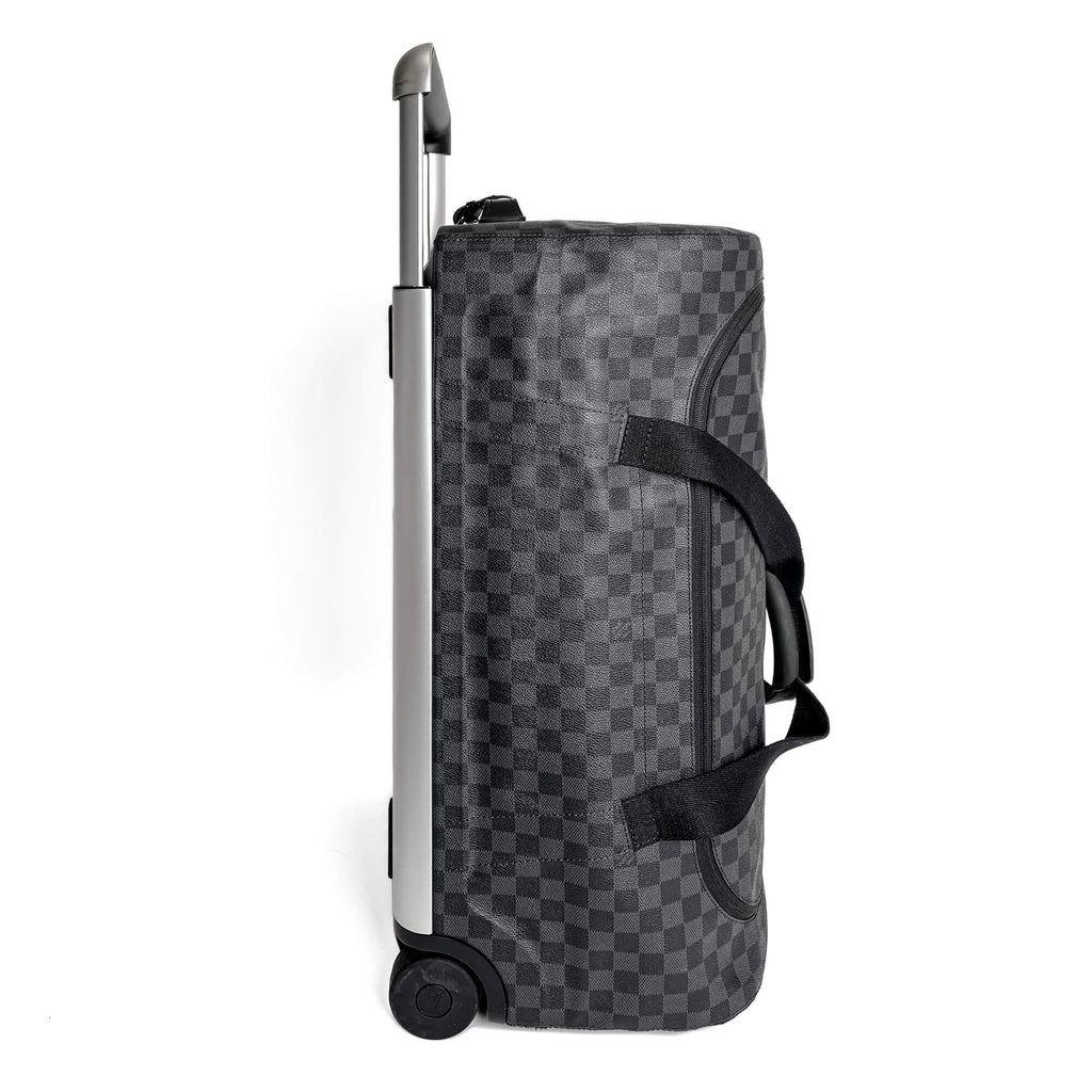 Second hand Louis Vuitton Soft Duffle 65 Canvas Travel Bag Damier Graphite - Tabita Bags