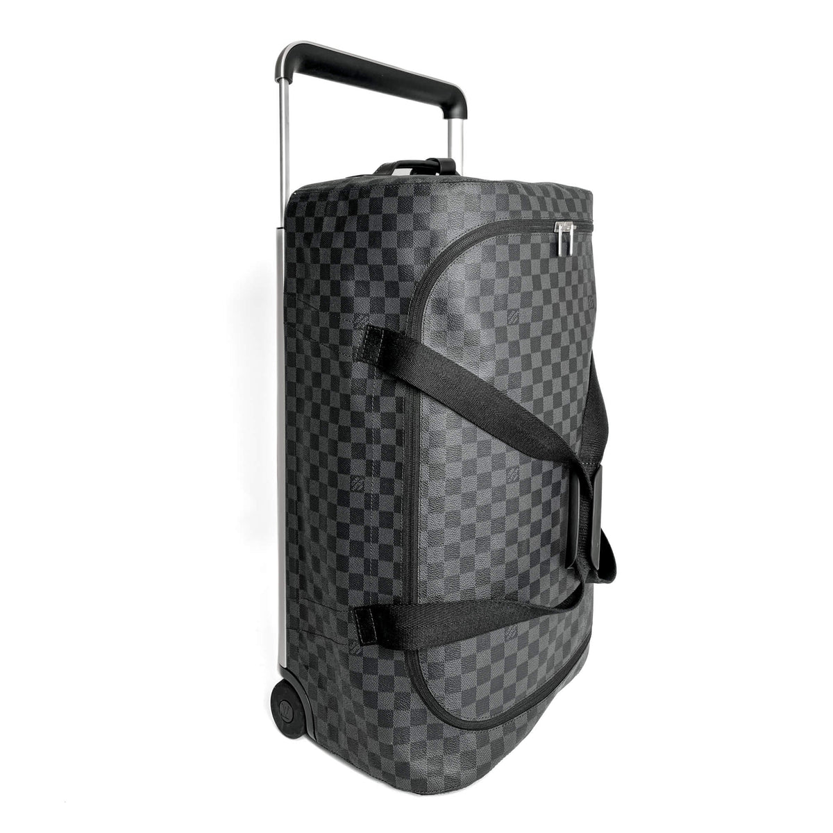 Second hand Louis Vuitton Soft Duffle 65 Canvas Travel Bag Damier Graphite - Tabita Bags