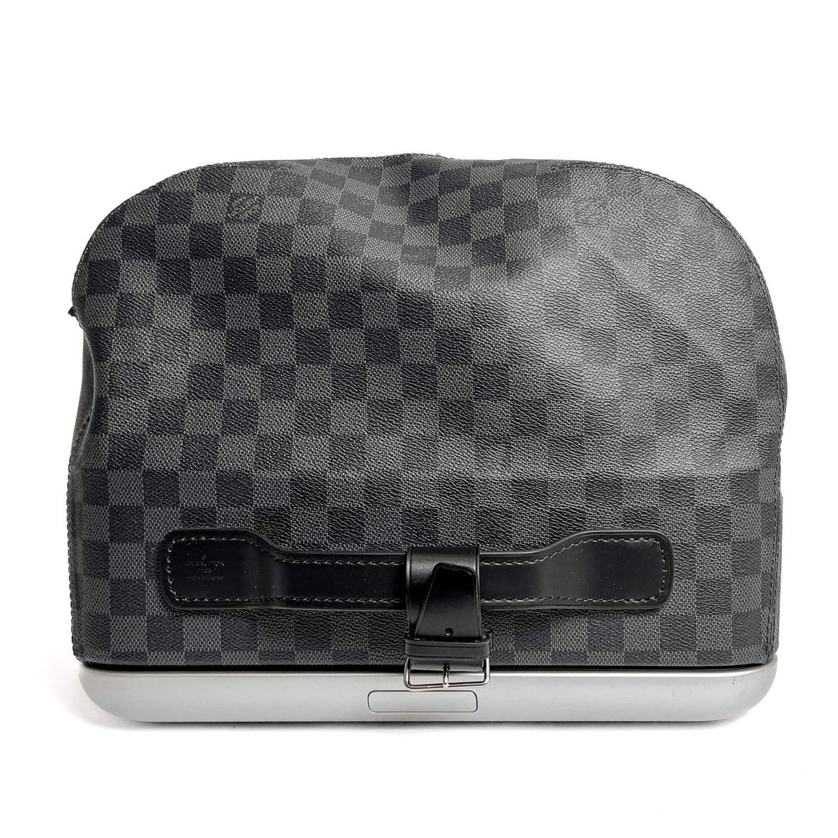 Second hand Louis Vuitton Soft Duffle 65 Canvas Travel Bag Damier Graphite - Tabita Bags
