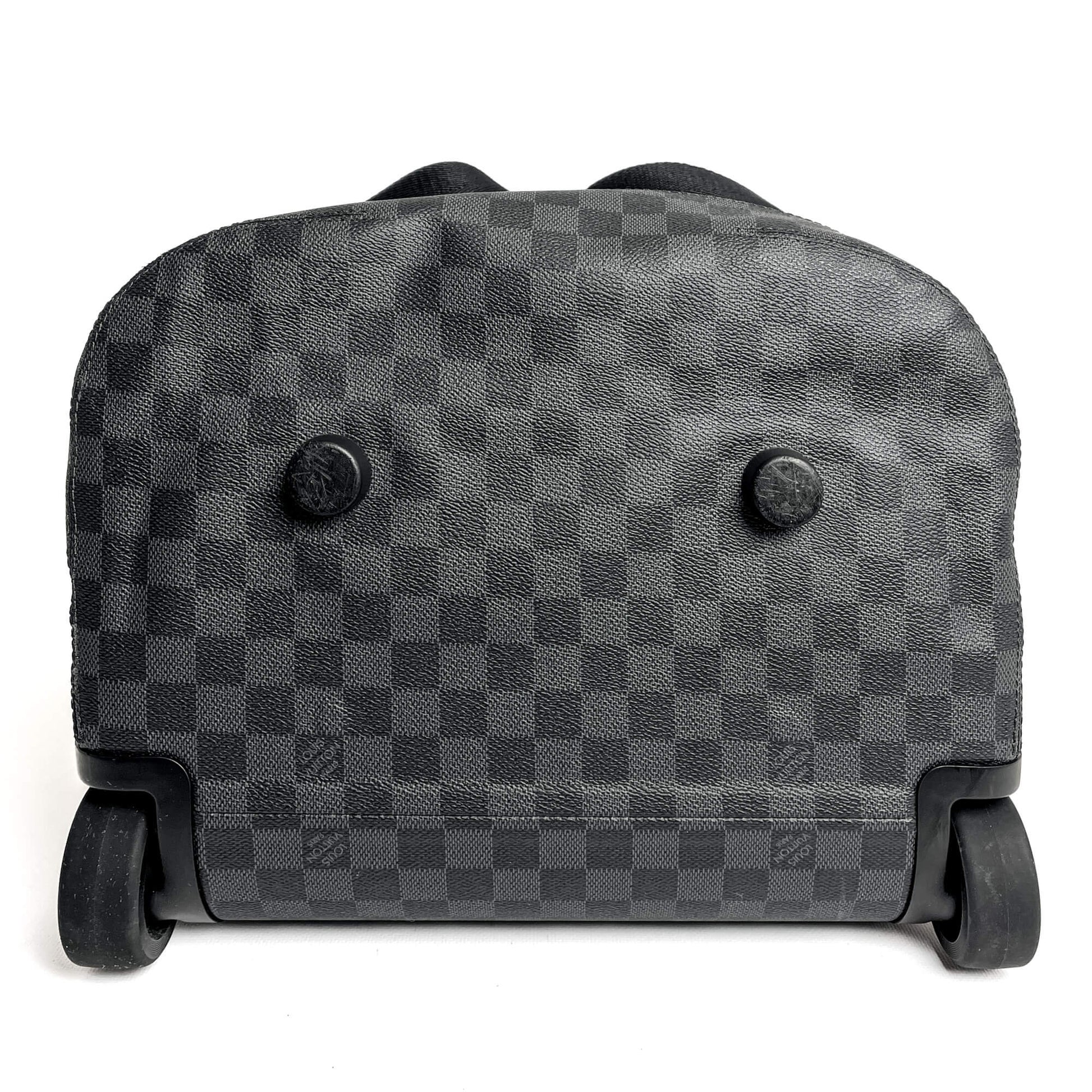 louis vuitton men's damier duffle luggage travel bag Louis Vuitton Soft Duffle 65 Canvas Travel Bag Damier Graphite