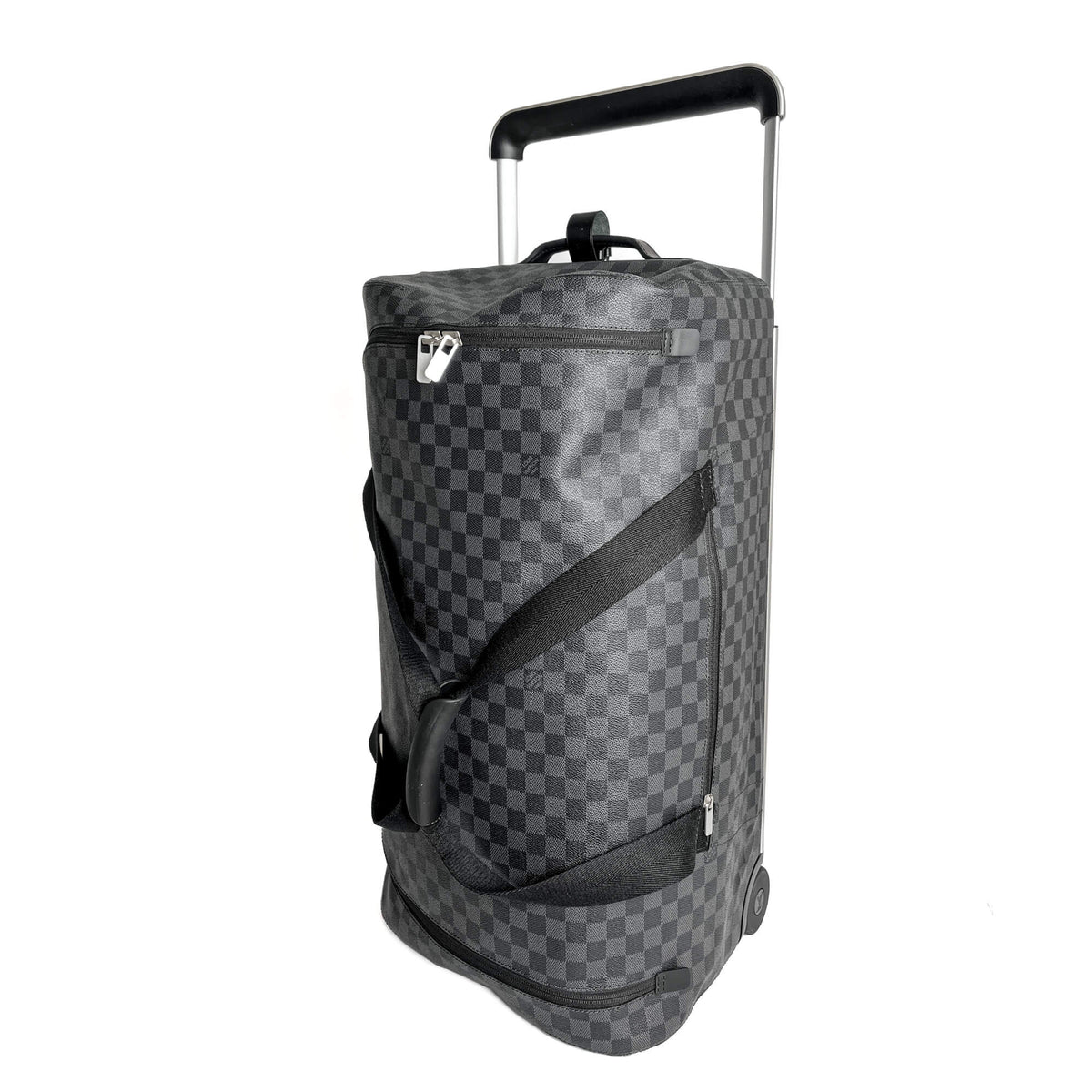 Second hand Louis Vuitton Soft Duffle 65 Canvas Travel Bag Damier Graphite - Tabita Bags