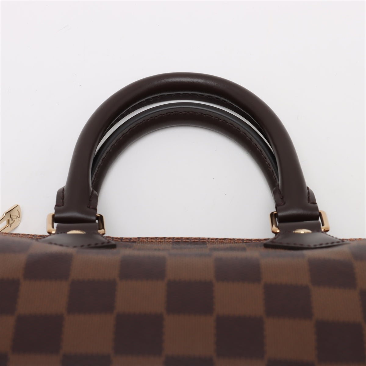 Second hand Louis Vuitton Speedy 25 Bandoulière Canvas Trunk Handbag Damier Ebene - Tabita Bags