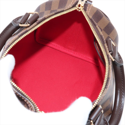 Second hand Louis Vuitton Speedy 25 Bandoulière Canvas Trunk Handbag Damier Ebene - Tabita Bags