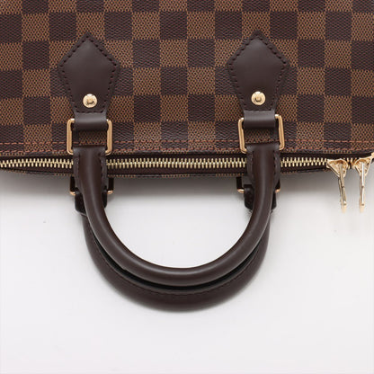Second hand Louis Vuitton Speedy 25 Bandoulière Canvas Trunk Handbag Damier Ebene - Tabita Bags