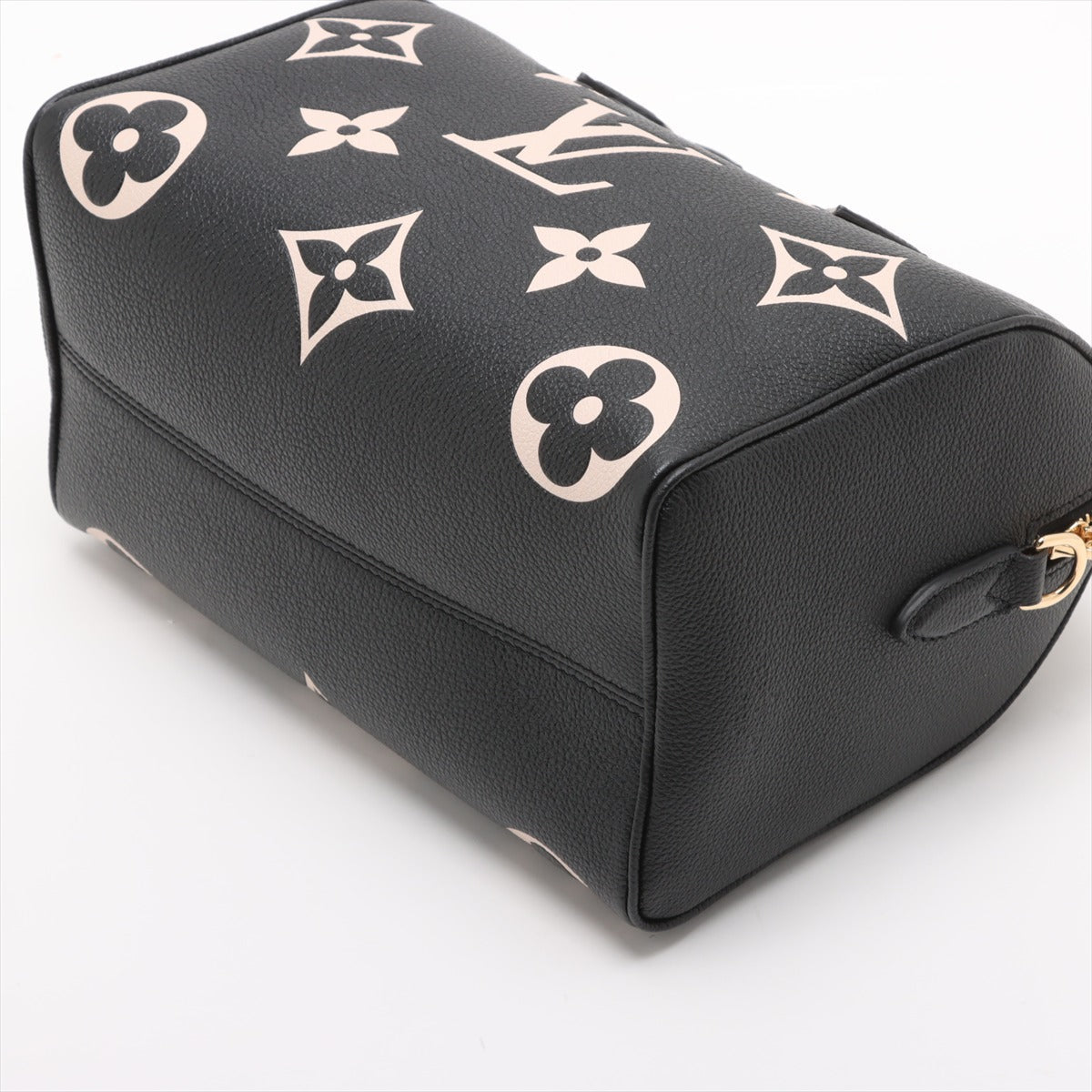 Second hand Louis Vuitton Speedy 25 Bandoulière Empreinte Leather Trunk Bag Black - Tabita Bags