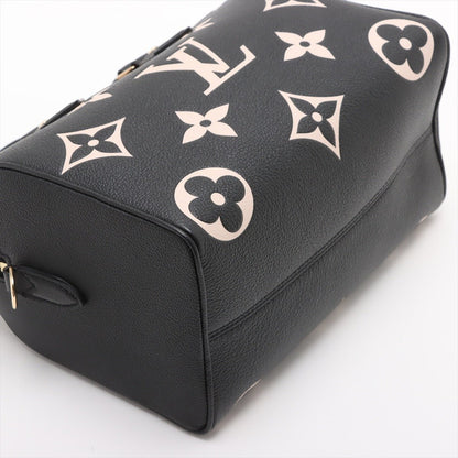 Second hand Louis Vuitton Speedy 25 Bandoulière Empreinte Leather Trunk Bag Black - Tabita Bags