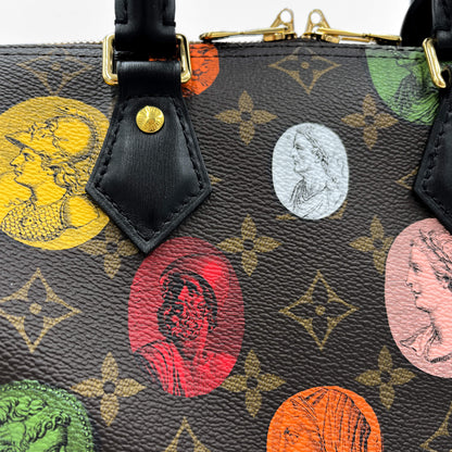 Second hand Louis Vuitton Speedy 25 Bandoulière Fornasetti Canvas Trunk Handbag Monogram - Tabita Bags