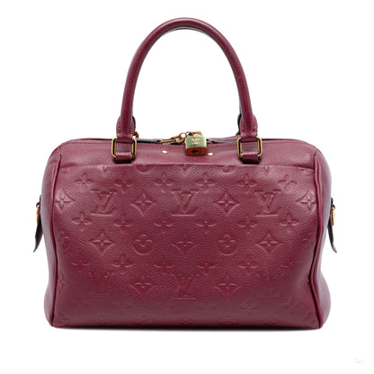 Second hand Louis Vuitton Speedy 25 Bandoulière Leather Trunk Bag Monogram Empreinte - Tabita Bags